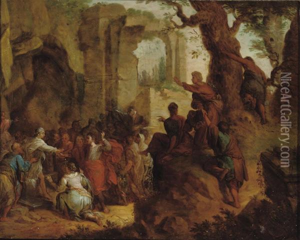 The Raising Of Lazarus Oil Painting - Henri Cantelbeeck