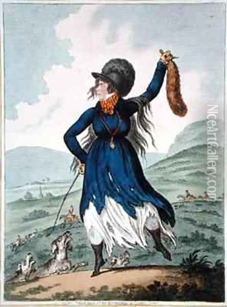 Diana returnd from the Chace Oil Painting - James Gillray