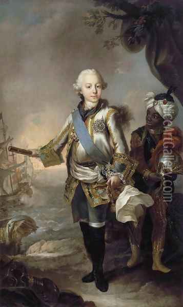 Portrait of Grand Duke Pavel Petrovich Oil Painting - Stefano Torelli