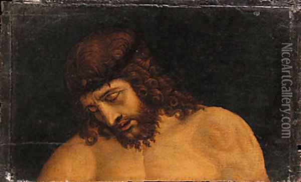 The Head of Christ Oil Painting - Giovanni Bellini
