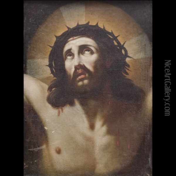 Cristo Con La Corona Di Spine Oil Painting - Antonio Longo