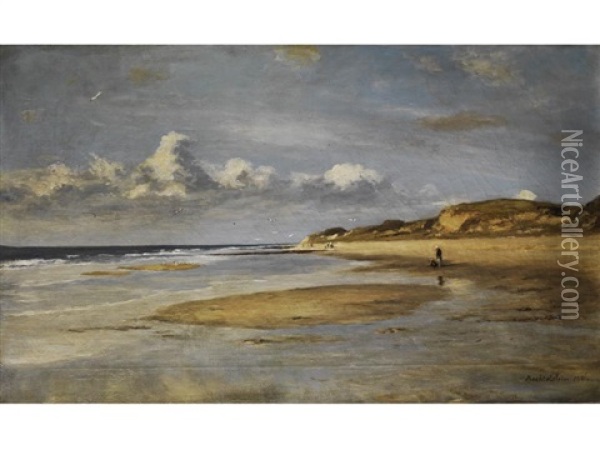 Kuste In Der Normandie Oil Painting - Gustav von Bechtolsheim