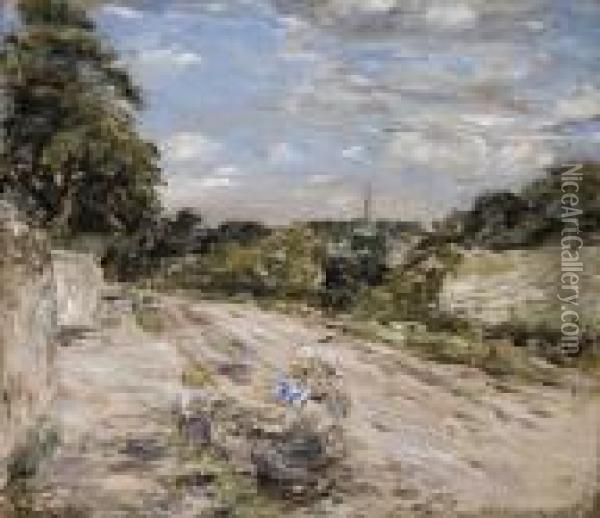 The Fruit Seller, Melville Gates Oil Painting - William McTaggart