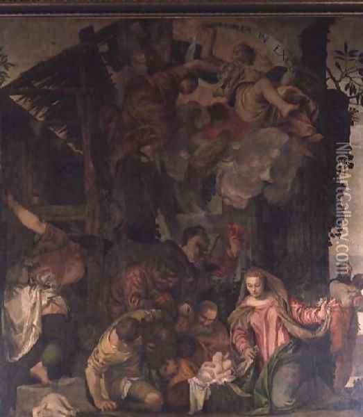 Adoration of the Shepherds 2 Oil Painting - Paolo Veronese (Caliari)
