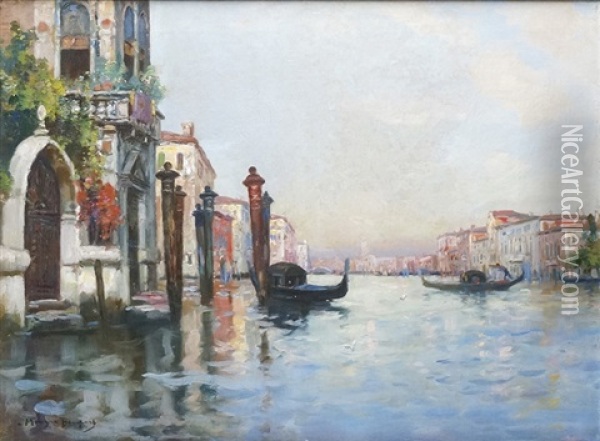 Venise, Le Grand Canal Oil Painting - Maurice Bompard