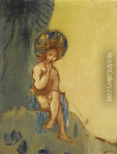 Petite Baigneuse Oil Painting - Odilon Redon