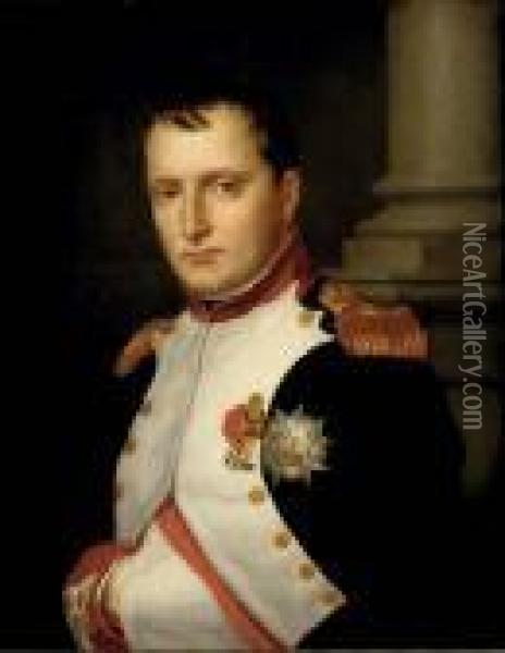 Portrait Of Napoleon Oil Painting - Jacques Louis David