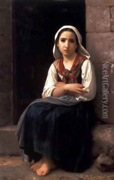 Yvonette Oil Painting - William-Adolphe Bouguereau