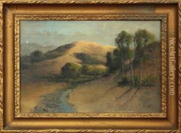 Marin Hills Oil Painting - Thomas Henry Rabjohn