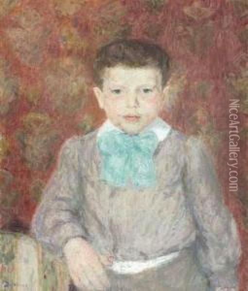 Portrait D'enfant Oil Painting - Eugene Antoine Durenne