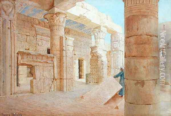Temple of Philae Oil Painting - Henry Holiday