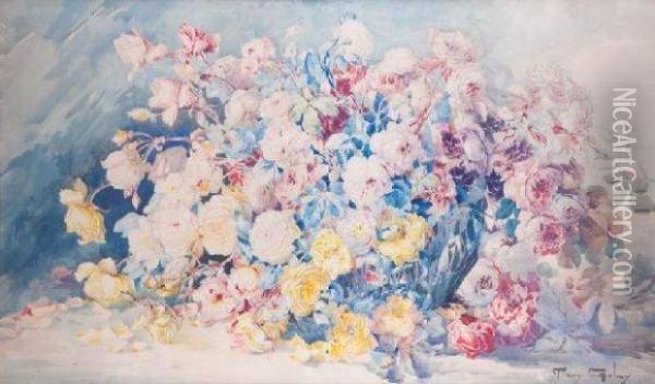 Bouquet De Fleurs Oil Painting - Mary Golay