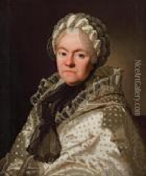 Portrait Of Countess Ekaterina Andreevna Chernysheva Oil Painting - Alexander Roslin