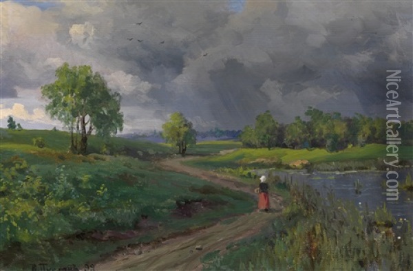 Landscapes (five Works) Oil Painting - Vladimir Nikolaevich Pchelin