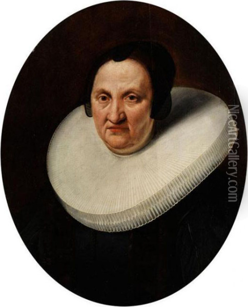 Portrait Einer Alteren Frau Mitmuhlstein