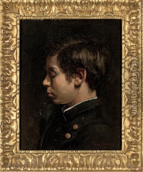 Portrait De Jeune Garcon Oil Painting - Jean Beraud