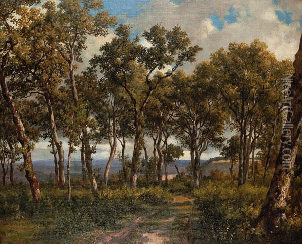Lichteseichenwaldchen Oil Painting - Johann Jakob Ulrich