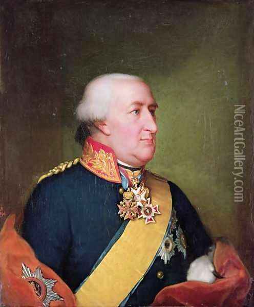 Elector Wilhelm I von Hessen Kassel 1743-1821 Oil Painting - August von der Embde