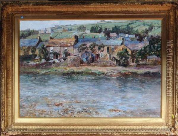 A Bit Of Haydon Bridge Oil Painting - John Falconar Slater
