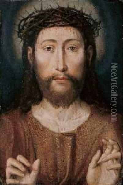 Christus Als Schmerzensmann Oil Painting - Ambrosius Benson