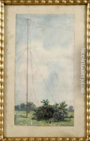 Schwarzschild, Attr Oil Painting - Alfred Schwarzschild