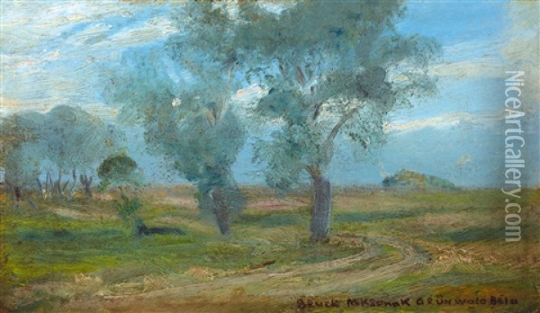 Summer Day Oil Painting - Bela Ivanyi Gruenwald