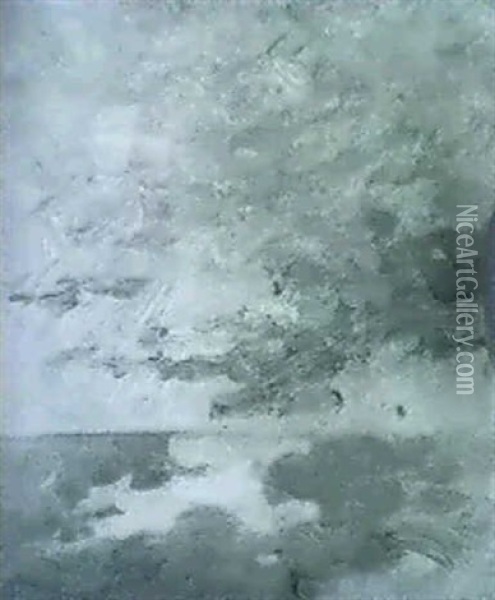 Wolkenstudie Oil Painting - Emilie Mediz-Pelikan