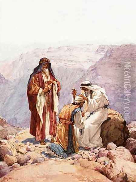 The consecration of Eleazar as high priest Oil Painting - William Brassey Hole