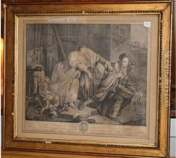 Le Geste Napolitain Oil Painting - Jean Baptiste Greuze