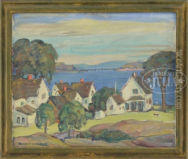 Neighbors, Newcastle, Nh Oil Painting - Russell Cheney