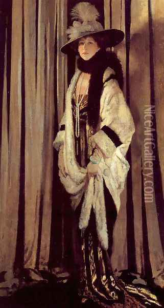 Mrs. St George Oil Painting - Willam Orpen