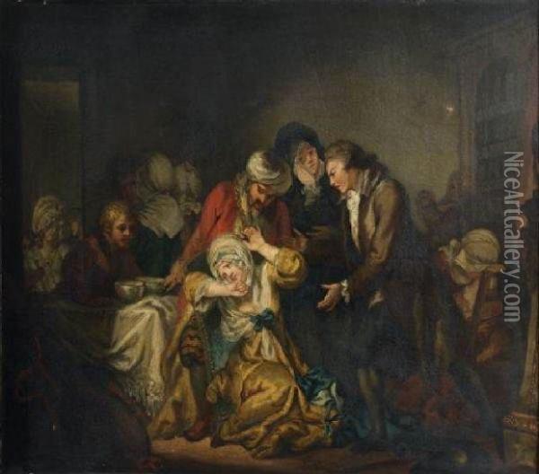 Le Charlatan Oil Painting - Jean Baptiste Greuze