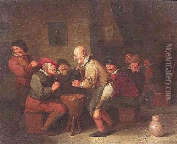 Bauersleute Im Wirtshaus Oil Painting - Egbert van Heemskerck the Younger