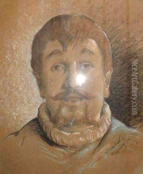 Portrait D'homme Oil Painting - Jean-Francois Raffaelli