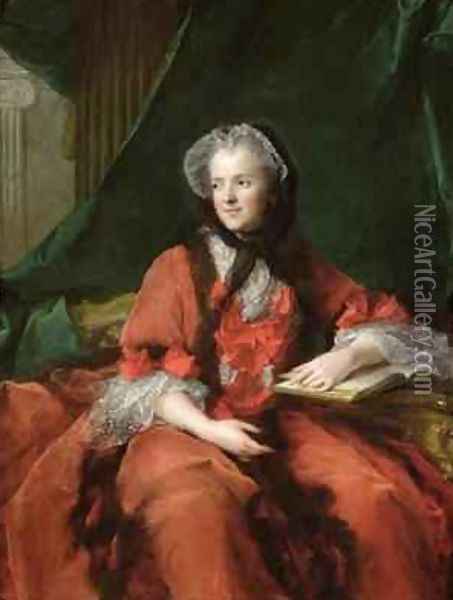 Portrait of Madame Maria Leszczynska 1703-68 1748 Oil Painting - Jean-Marc Nattier