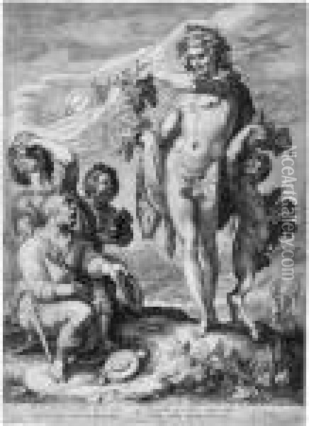 Bacchus Oil Painting - Jan Pietersz. Saenredam