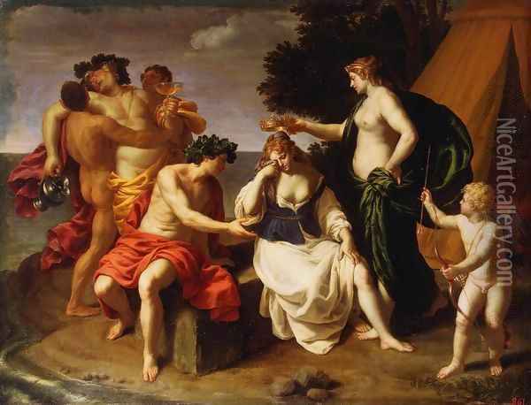 Bacchus and Ariadne 2 Oil Painting - Alessandro Turchi (Orbetto)