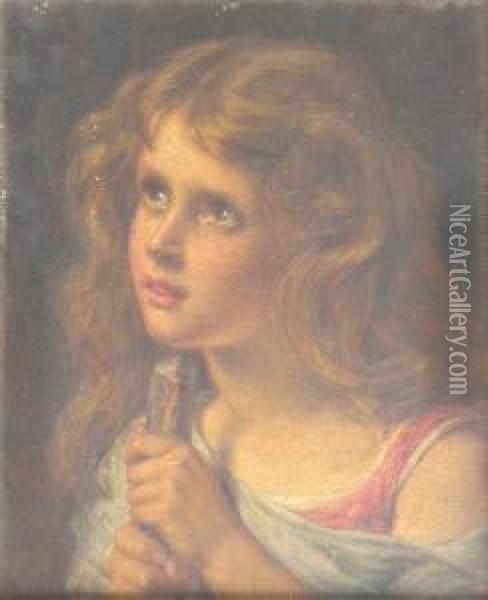 Portrait Of A Little Girl Oil Painting - William Gale