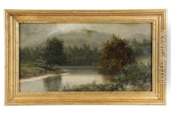 Mountain Lake In Summer Oil Painting - Benjamin Champney