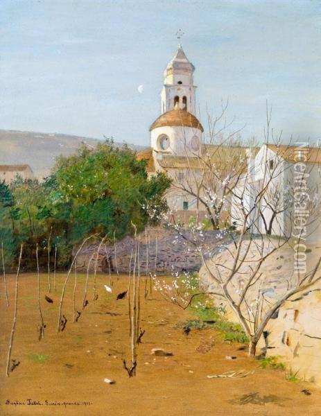 Kirche Von Lussingrande Oil Painting - Eugene Jettel
