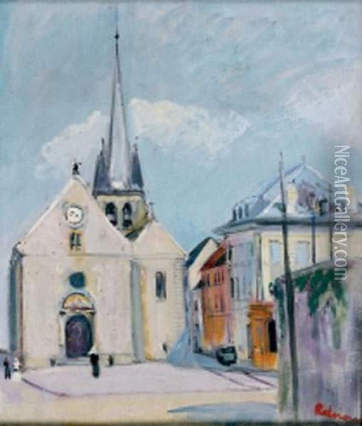 Eglise Oil Painting - Lucien Adrion