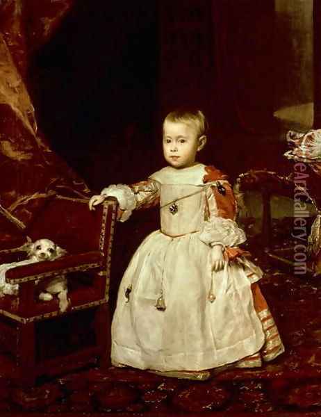 Prince Philip Prosper Son of Philip IV Oil Painting - Diego Rodriguez de Silva y Velazquez