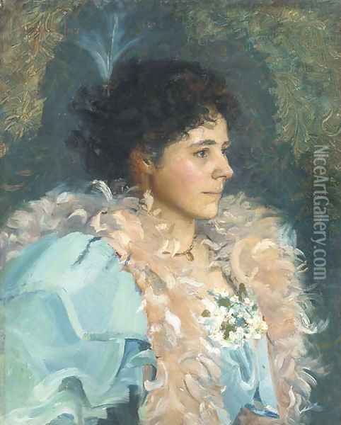 Portrait of a lady Oil Painting - Walter Bonner Gash