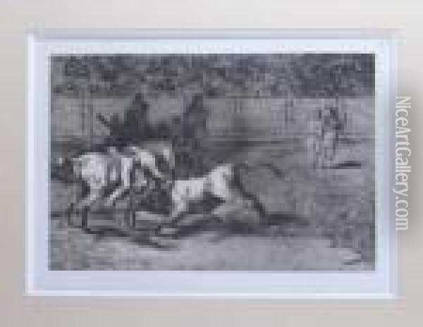 Mariano Ceballos Tue Le Taureau Oil Painting - Francisco De Goya y Lucientes