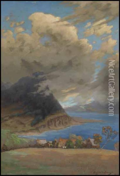 Gaspe Landscape Oil Painting - Joseph Archibald Browne