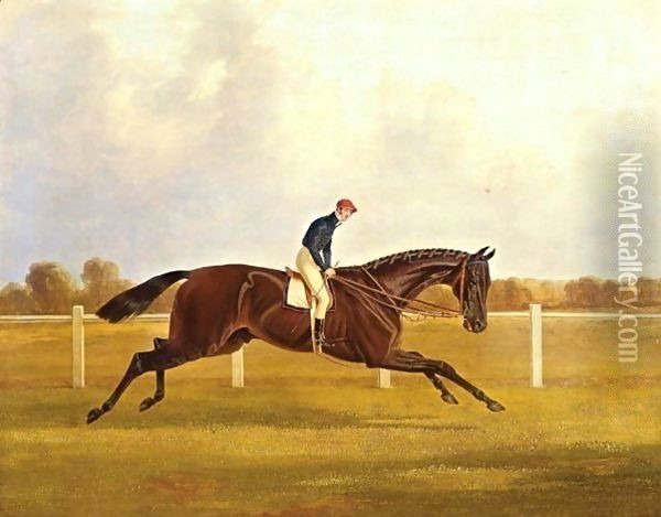 Charles XII, Winner Of The St. Leger, 1839 Oil Painting - John Frederick Herring Snr