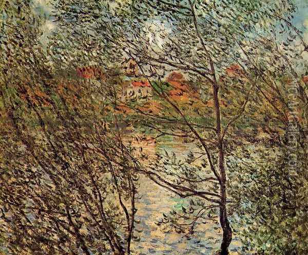 Springtime Through The Branches Oil Painting - Claude Oscar Monet