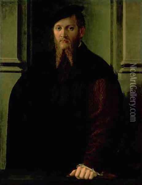Portrait of a Man 2 Oil Painting - Girolamo Francesco Maria Mazzola (Parmigianino)