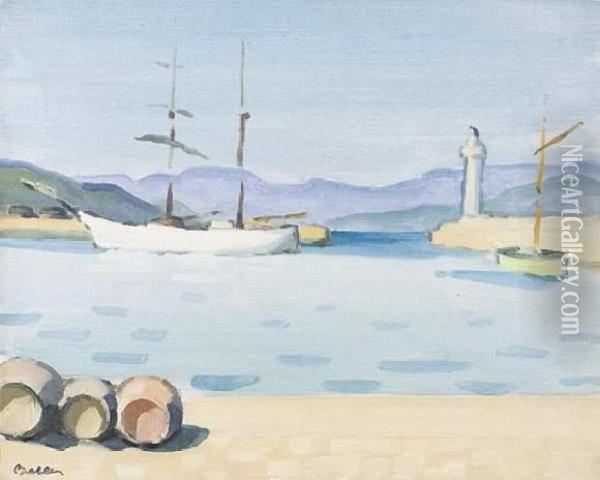 Le Port De Saint Tropez Oil Painting - Marcel Belle
