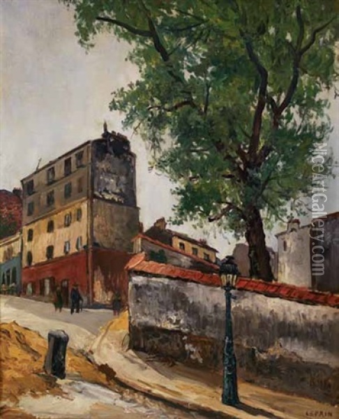 Montmartre Oil Painting - Marcel Francois Leprin